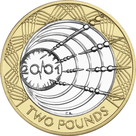 2001 Marconi Wireless Transmission £2 Coin