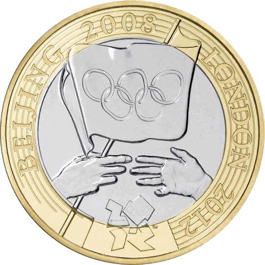 2008 Olympic Games Beijing Handover to London £2 Coin