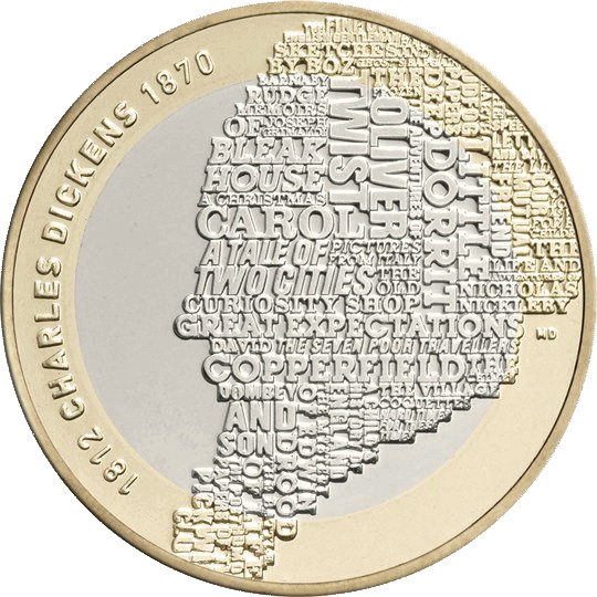 2012 Charles Dickens £2 Coin