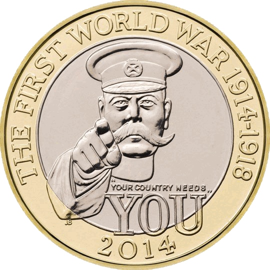2014 First World War Centenary £2 Coin