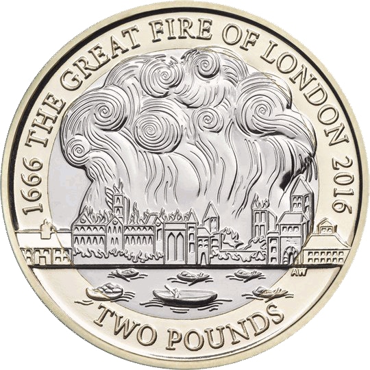 2016 Great Fire of London £2 Coin