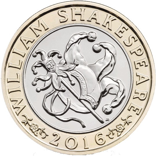 2016 Shakespeare Comedies £2 Coin