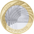 Brunel Paddington Station £2 Coin