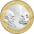 Charles Darwin £2 Coin