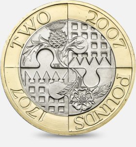 2007 2 pound coin value rare