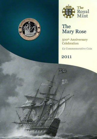 The Mary Rose BU £2 Coin
