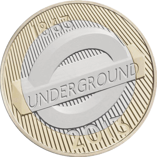 London Underground Roundel £2